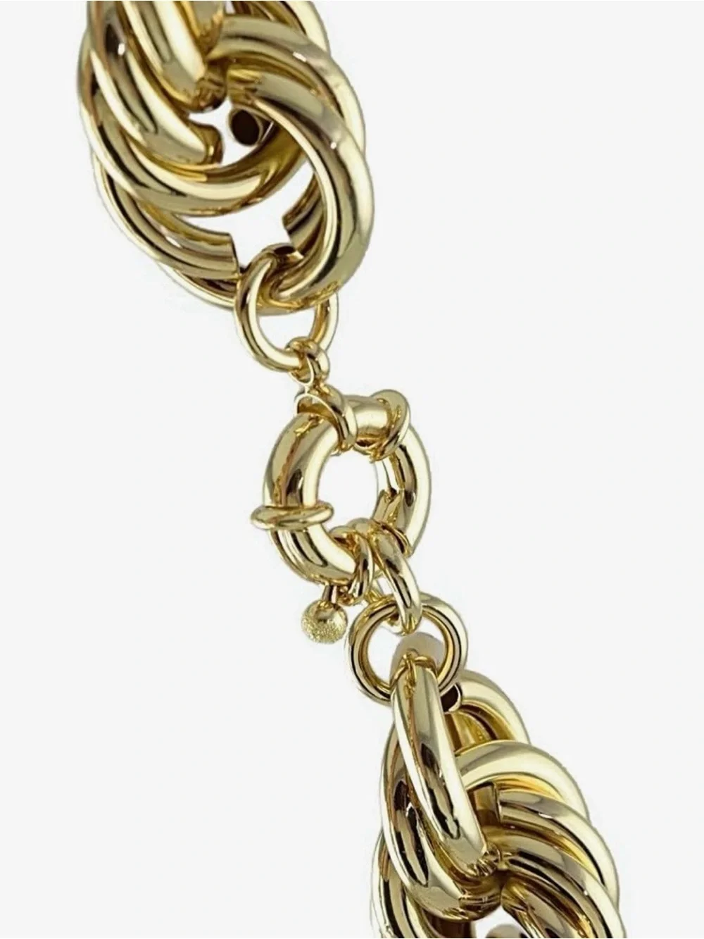 Bling Cartel Heavy 25mm Mens Hollow Thick Rope Dookie Chain 36” Hip Hop Necklace